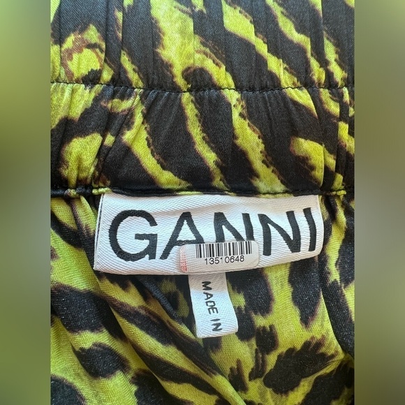 GANNI Green Printed Skirt - Picture 12 of 16